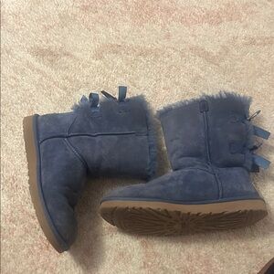 women’s  Blue Suede UGG Boots
